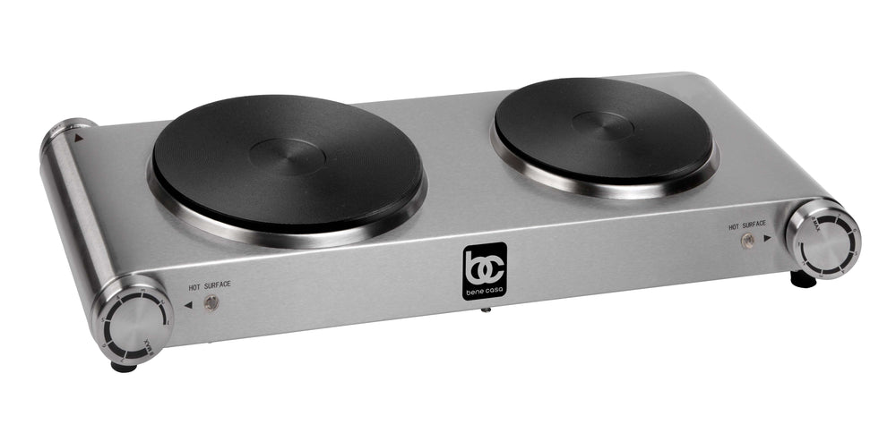 
                  
                    Bene Casa stainless-steel single burner, 1500-watt single burner, cast iron heat surface
                  
                