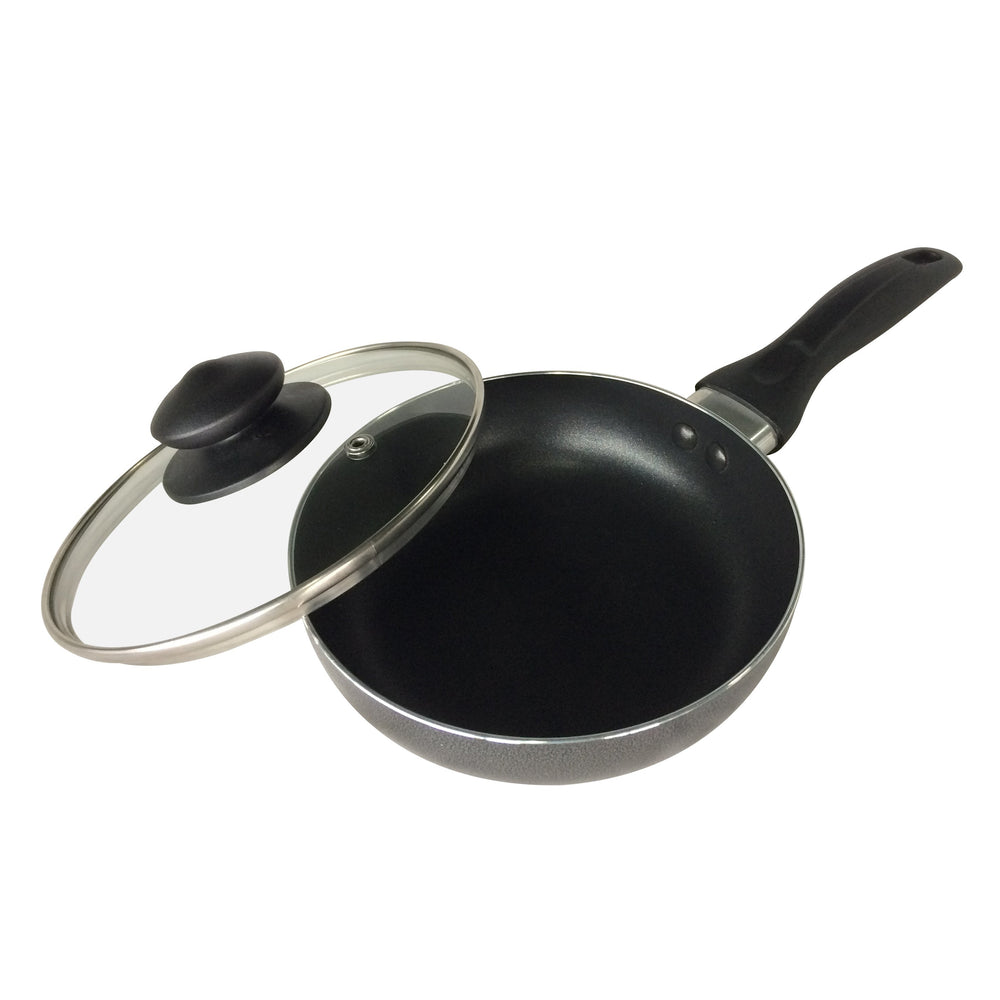 
                  
                    Bene Casa 6-inch nonstick fry pan w/ glass lid, easy grip, dishwasher safe
                  
                