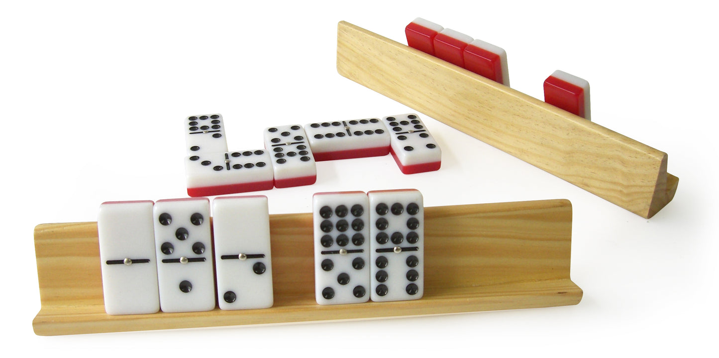 
                  
                    Bene Casa 4-piece wooden dominoes holder set, 10 tile holders
                  
                
