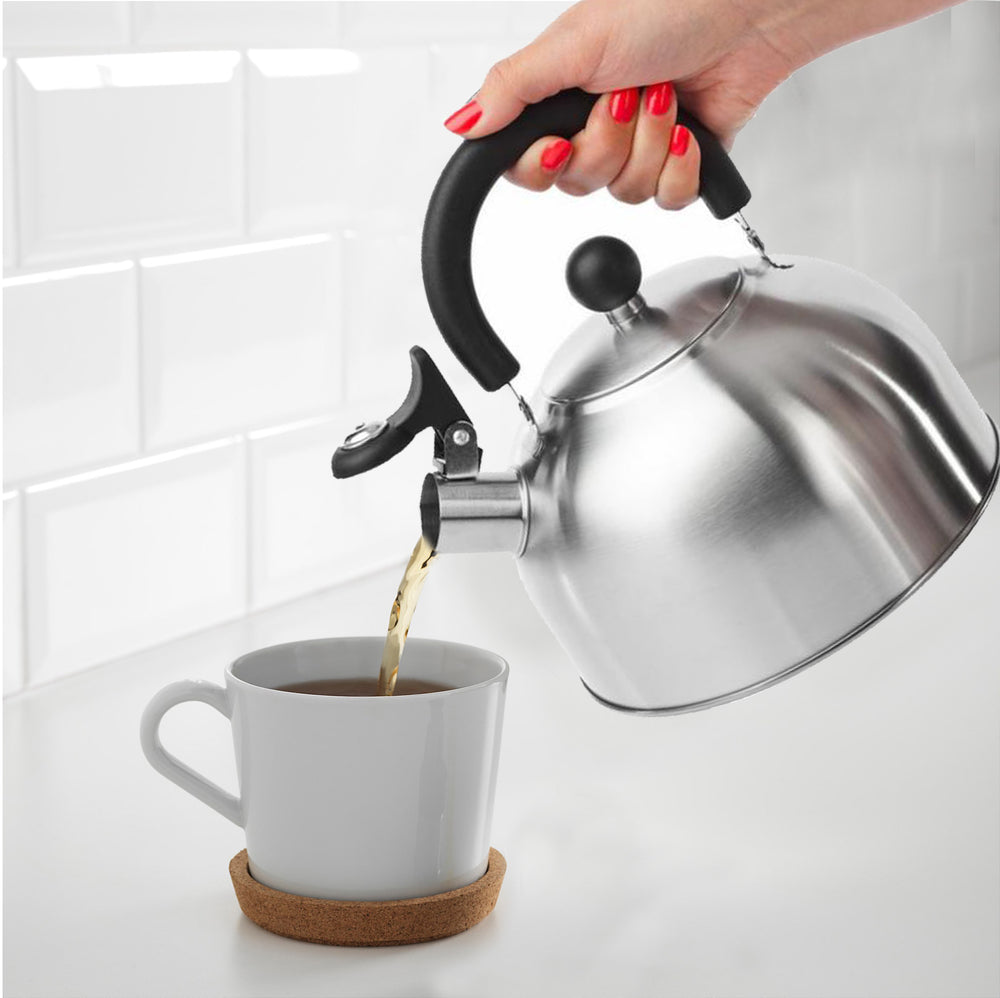 Heat Resistant Glass Stovetop Teapot Kettle With Stainless Steel