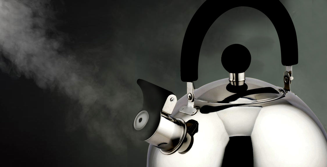 
                  
                    Bene Casa traditional, 2.5-quart stainless-steel whistling tea kettle, removable lid, stovetop kettle, cool touch handle, dishwasher safe kettle
                  
                