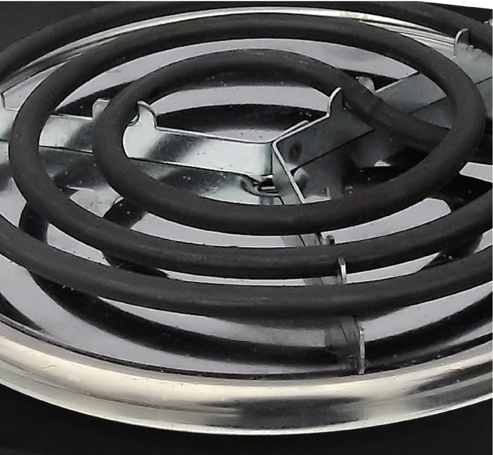 Bene Casa single coil electric burner in black