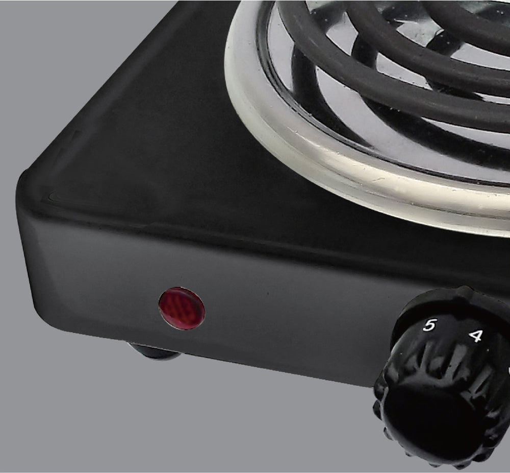 
                  
                    Bene Casa single coil electric burner in black
                  
                