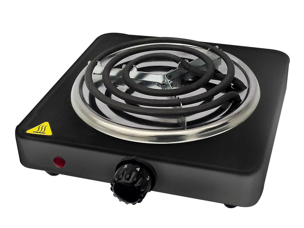 Bene Casa single coil electric burner in black