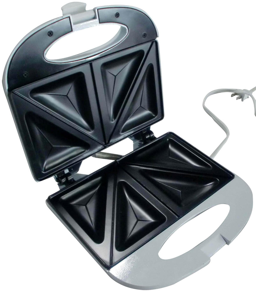 
                  
                    Bene Casa white cool touch sandwich maker, nonstick sandwich maker, automatic sandwich maker, compact storage and locking lid
                  
                
