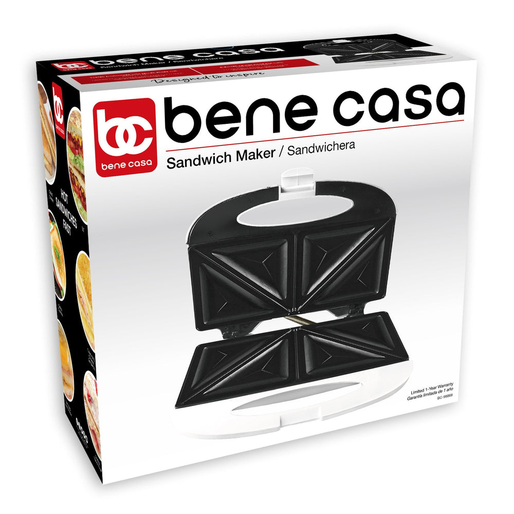 
                  
                    Bene Casa White Cool Touch Nonstick Sandwich Maker
                  
                
