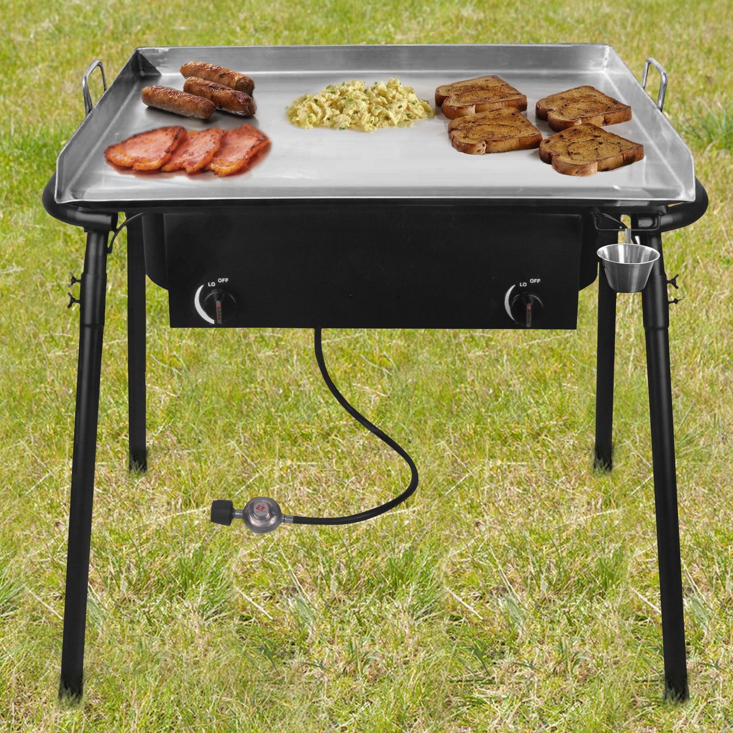 Barbour PS217 Patio Stove with Griddle Tapper, 2-Burner
