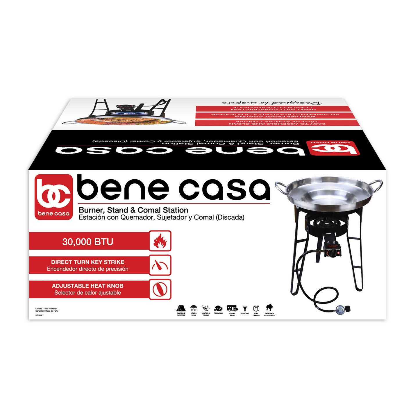 Bene Casa Cast Iron 1-Burner Propane Outdoor Stove & Reviews