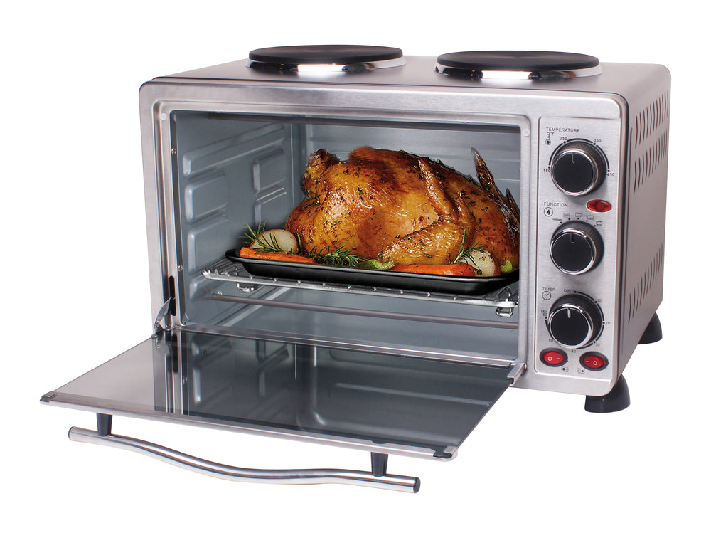 Bene Casa 45L French Door Convection Oven w/ rotisserie, Stainless Ste