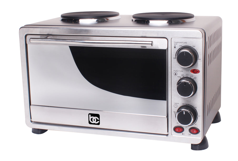 
                  
                    Bene Casa 25L Toaster Oven with Double Burner, 25 Liter
                  
                