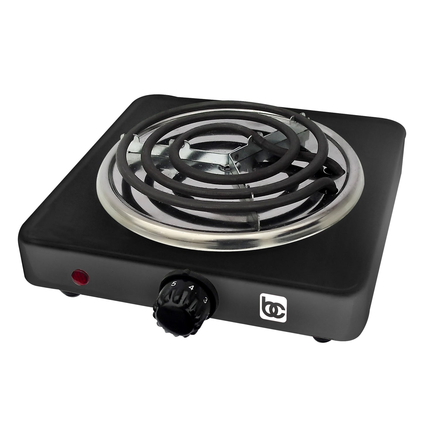 Courant 1000W Electric Single Burner Black